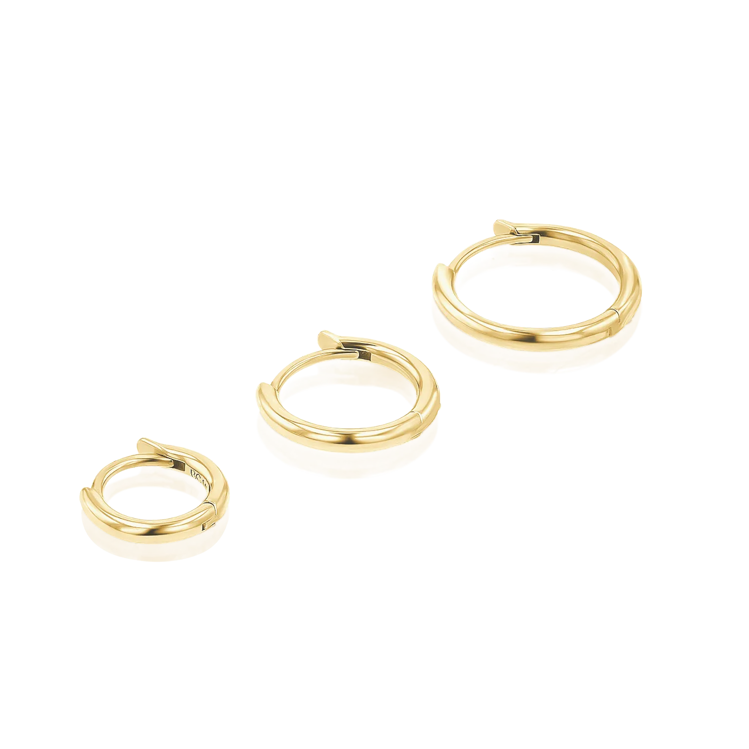 Moyen Solid Huggie Hoop Earrings