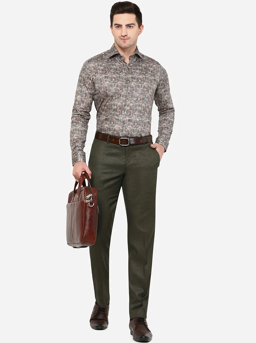 Multicolor Printed Slim Fit Party Wear Shirt | Wyre