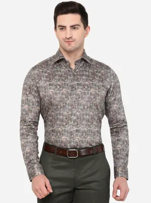 Multicolor Printed Slim Fit Party Wear Shirt | Wyre
