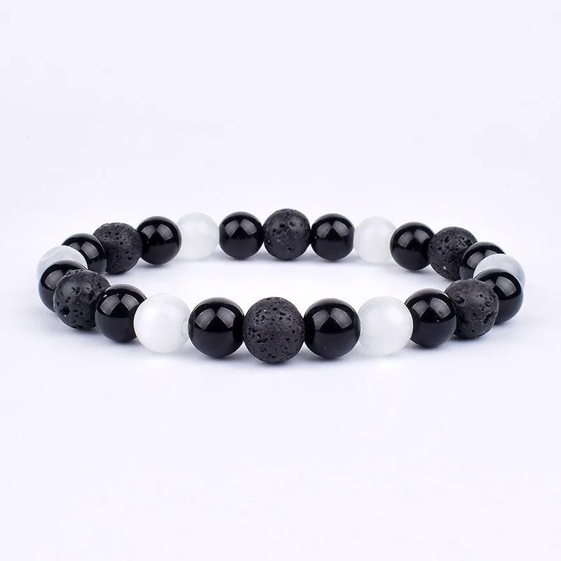 Natural Black Obsidian Hematite Tiger Eye Beads Bracelets Men for Magnetic Health Protection Women Jewelry Pulsera Hombre