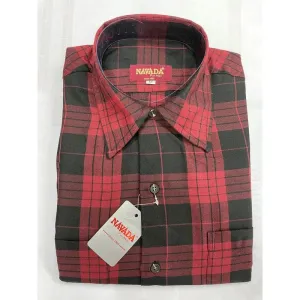 Navada Maroon Long Sleeve Formal Shirt