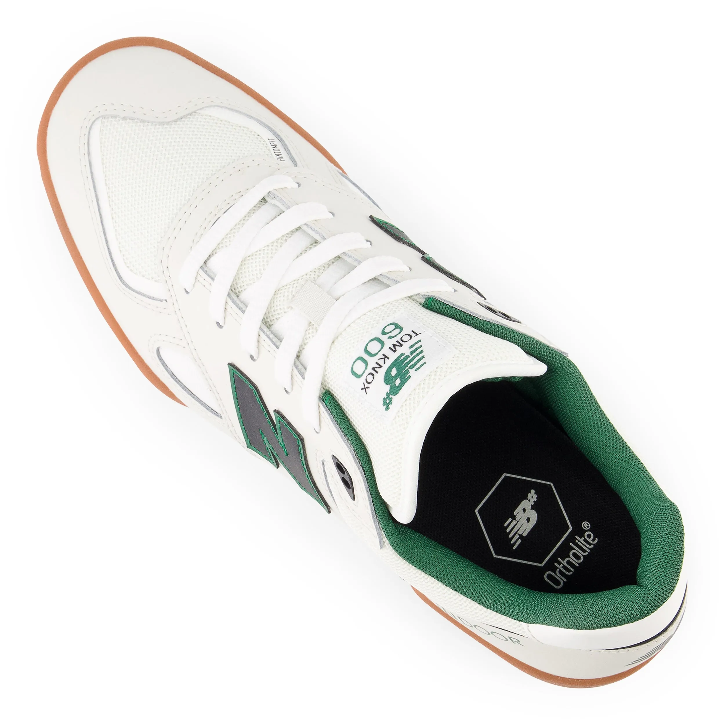 New Balance Numeric NM600 Tom Knox Skateboard Shoes - White / Green
