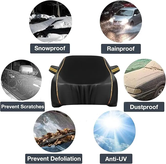 New Waterproof Breathable Dust-Proof All-Weather Protection Windproof Car Cover Fits over 95% of vehicles, universal fit
