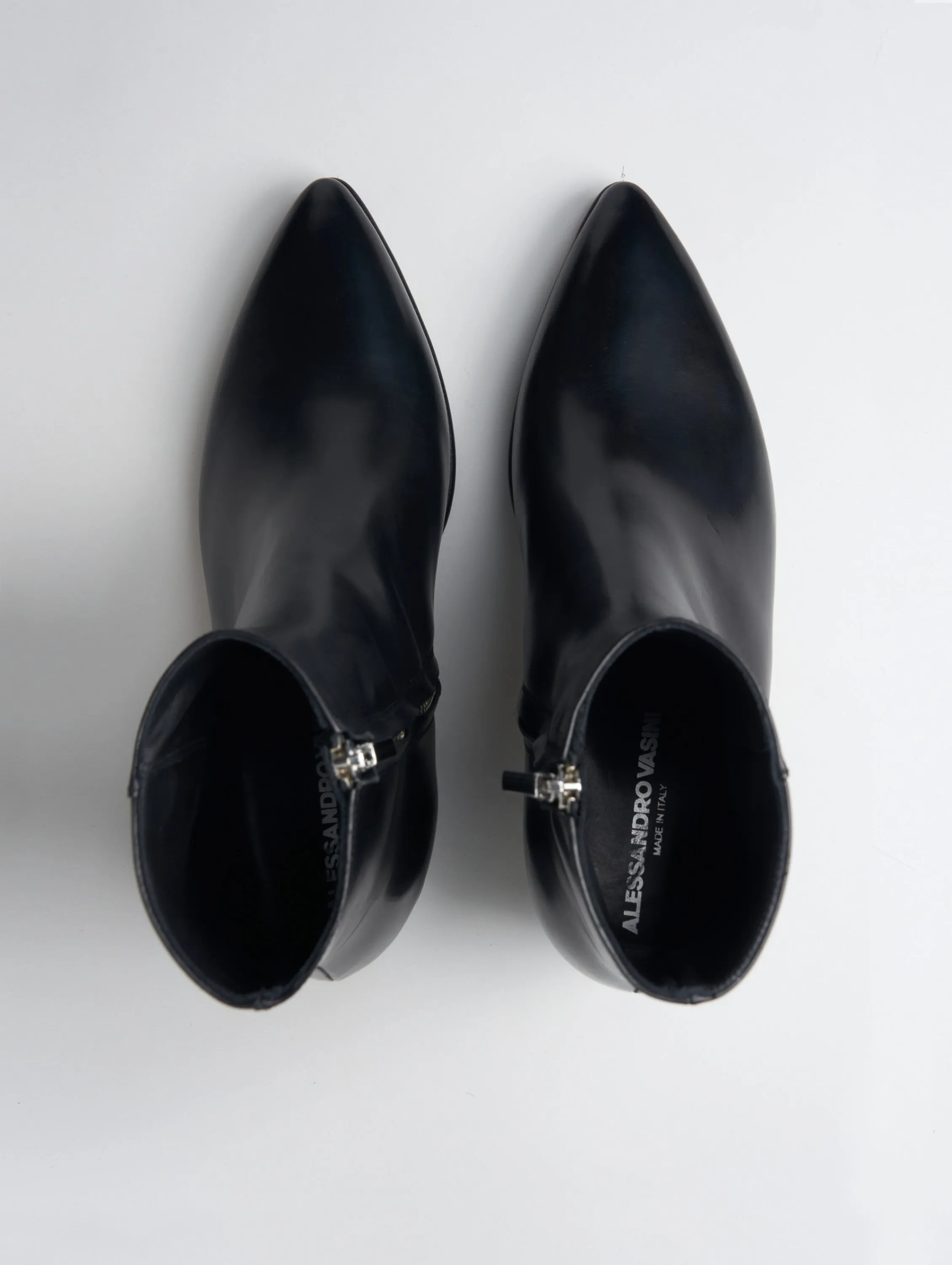 NICO 60MM ANKLE BOOT IN BLACK CALFSKIN - Woman