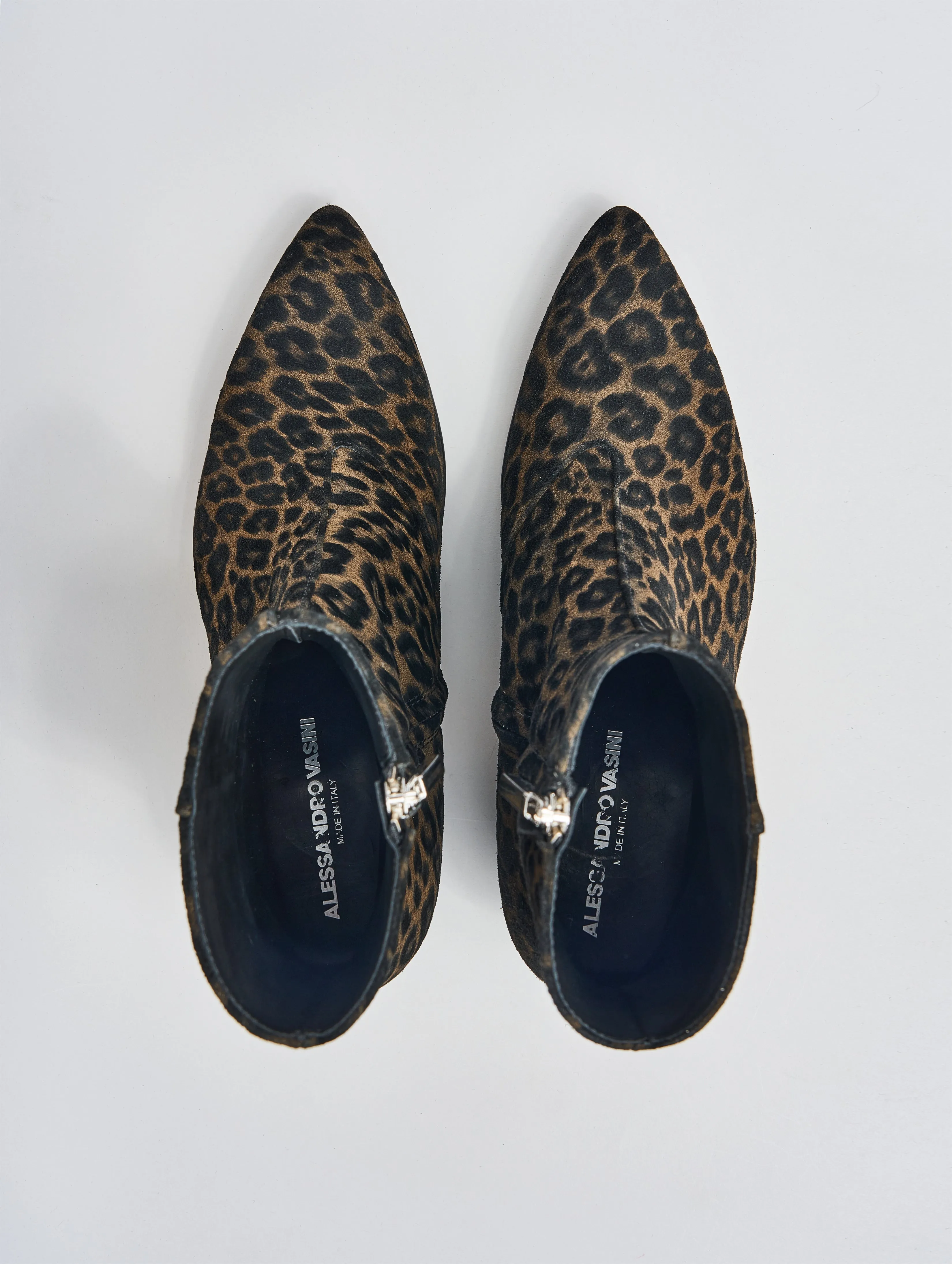 NICO 60MM ANKLE BOOT IN LEOPARD SUEDE