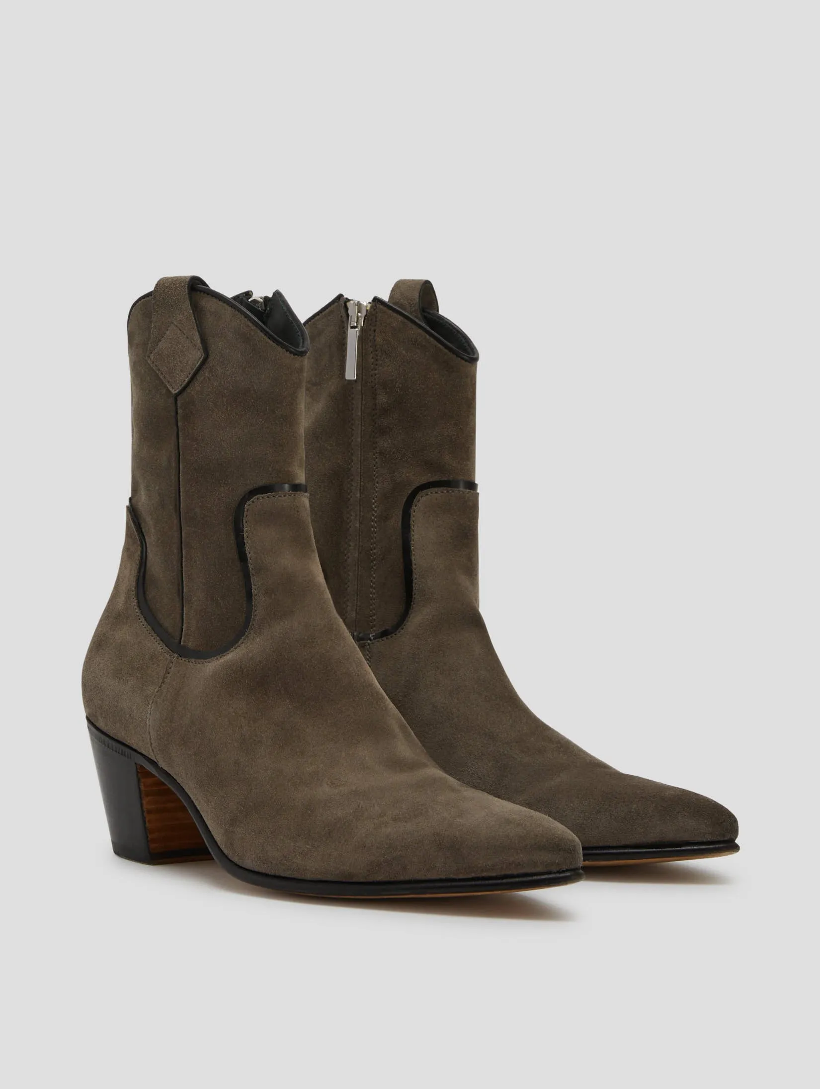 NICO 60MM ARIZONA BOOT IN SMOKE SUEDE-Woman