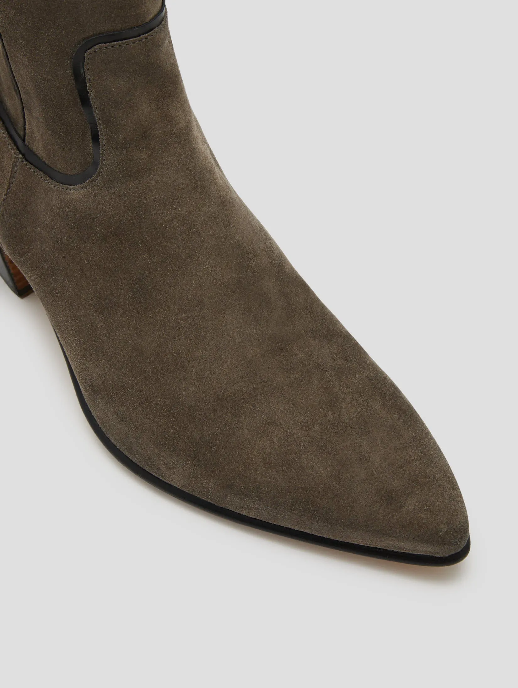 NICO 60MM ARIZONA BOOT IN SMOKE SUEDE-Woman