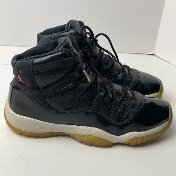Nike Air Jordan 11 Retro XI GS Boys SIZE 7Y BLACK/RED/WHITE 378038-002