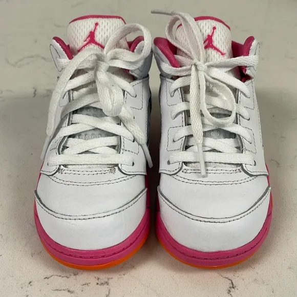 Nike Air Jordan 5 Retro (TD) 'Pinksicle' White Pink Kid’s Size 9C 725172-168