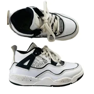 Nike Air Jordan Retro 4 SE PS DIY Kids 12 Child Mid Dunk Black White #DC4100