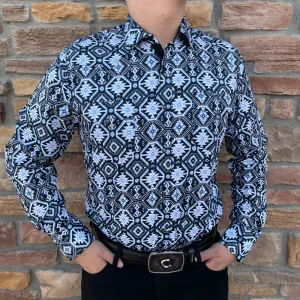 Niko Aztec Black/Turquoise Shirt
