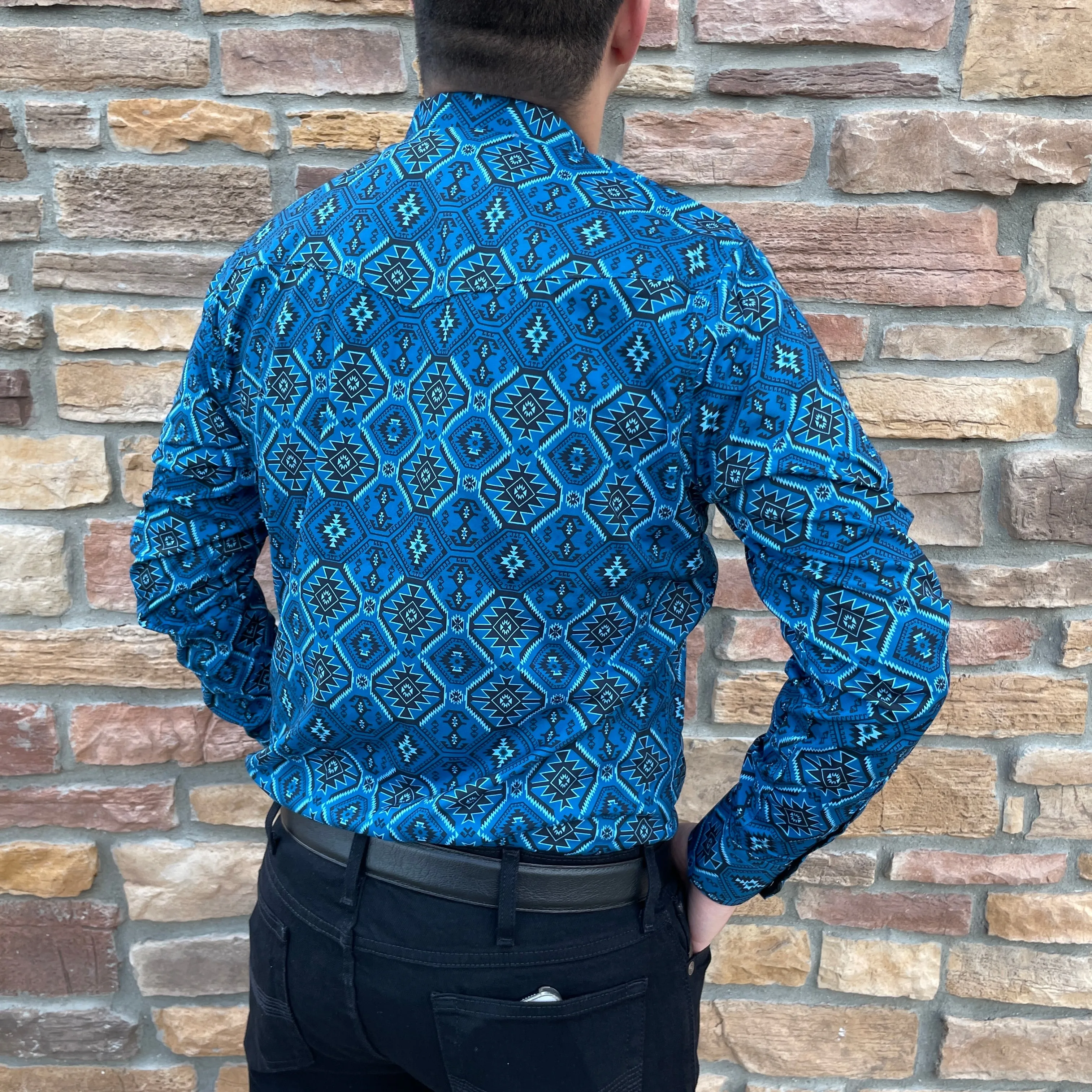 Niko Aztec Teal Shirt