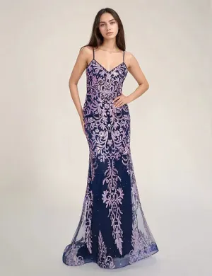 Nina C Navy/Lilac 1575