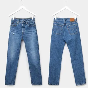 NWT Levi’s 501 Distressed Jeans in Athens Dark W30 X L30
