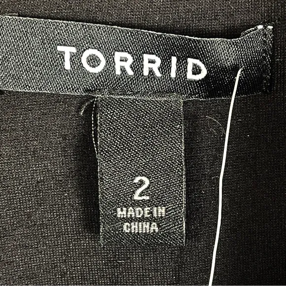 NWT Torrid 2X Tailored Ponte Black Blazer Jacket