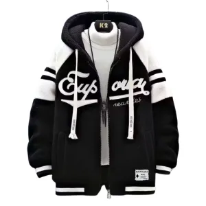 OOC' Casual Vintage Sherpa Hooded Coat
