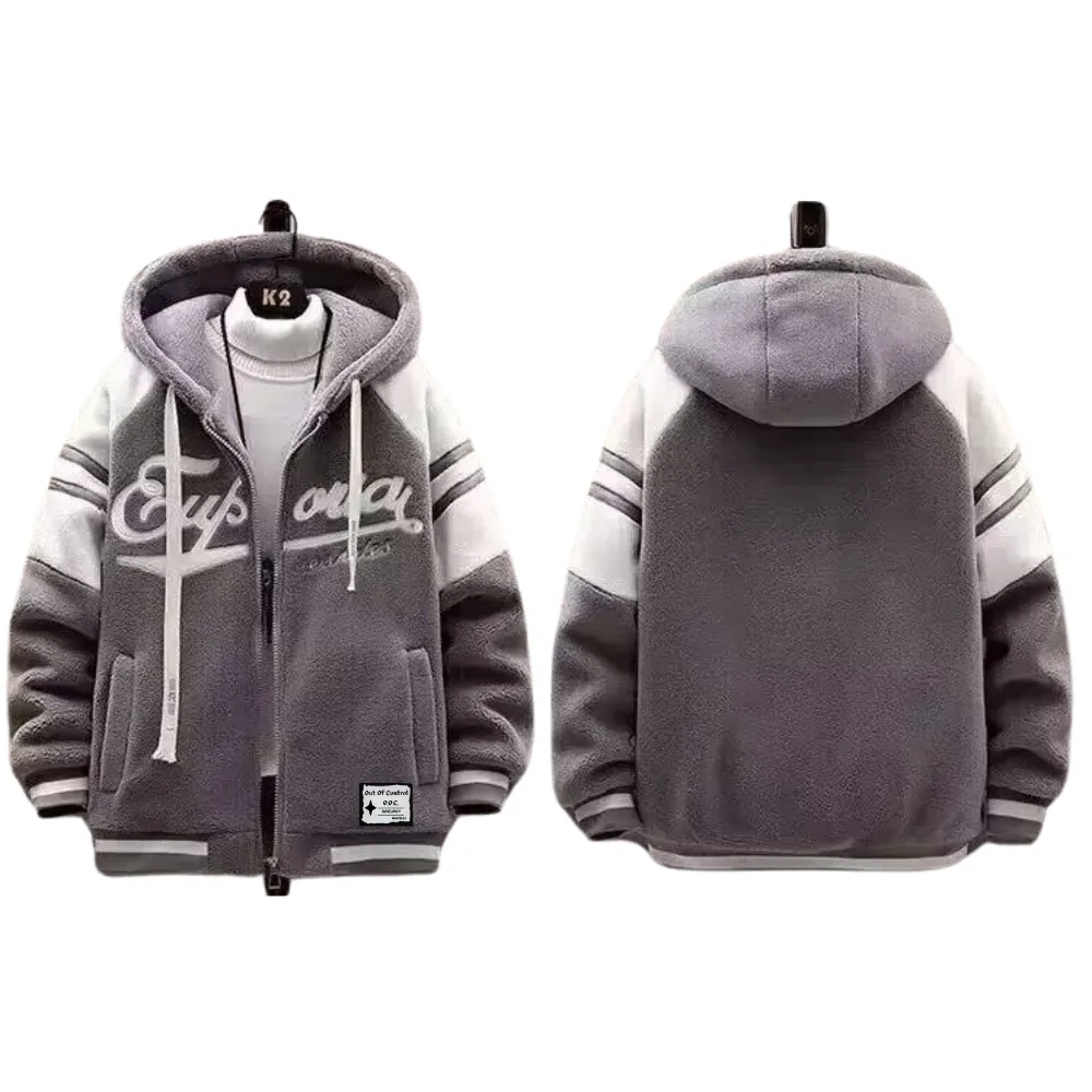 OOC' Casual Vintage Sherpa Hooded Coat