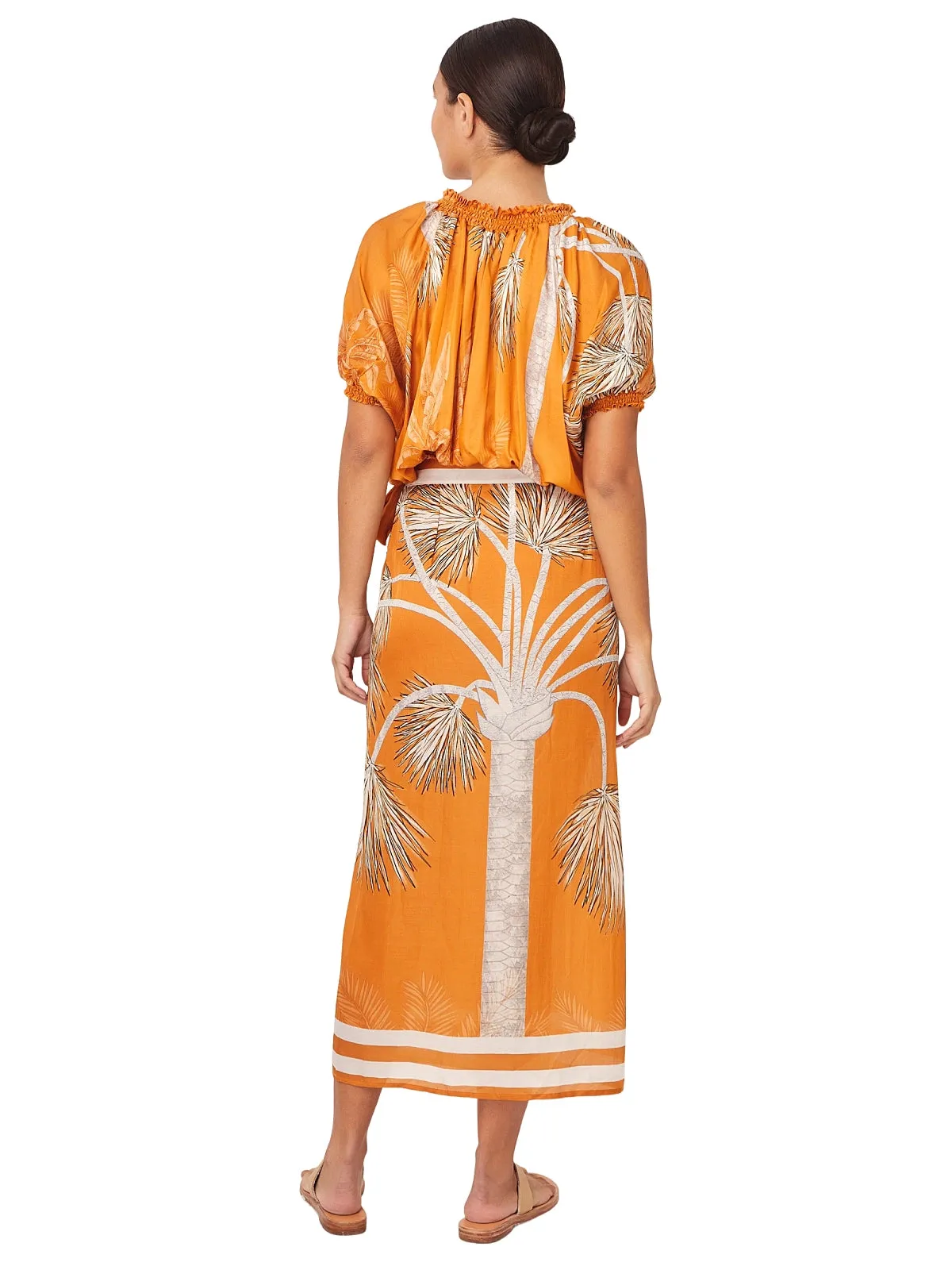 Orange 527 Wrap Skirt