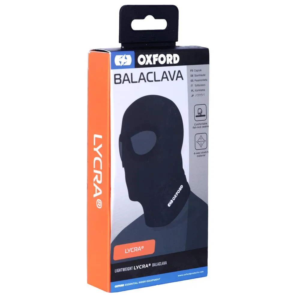 Oxford Lycra "Eyes" Balaclava Black