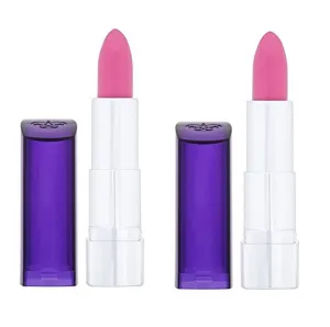 Pack of 2 Rimmel London Moisture Renew Lipstick, Oxford Street Fuchsia 130