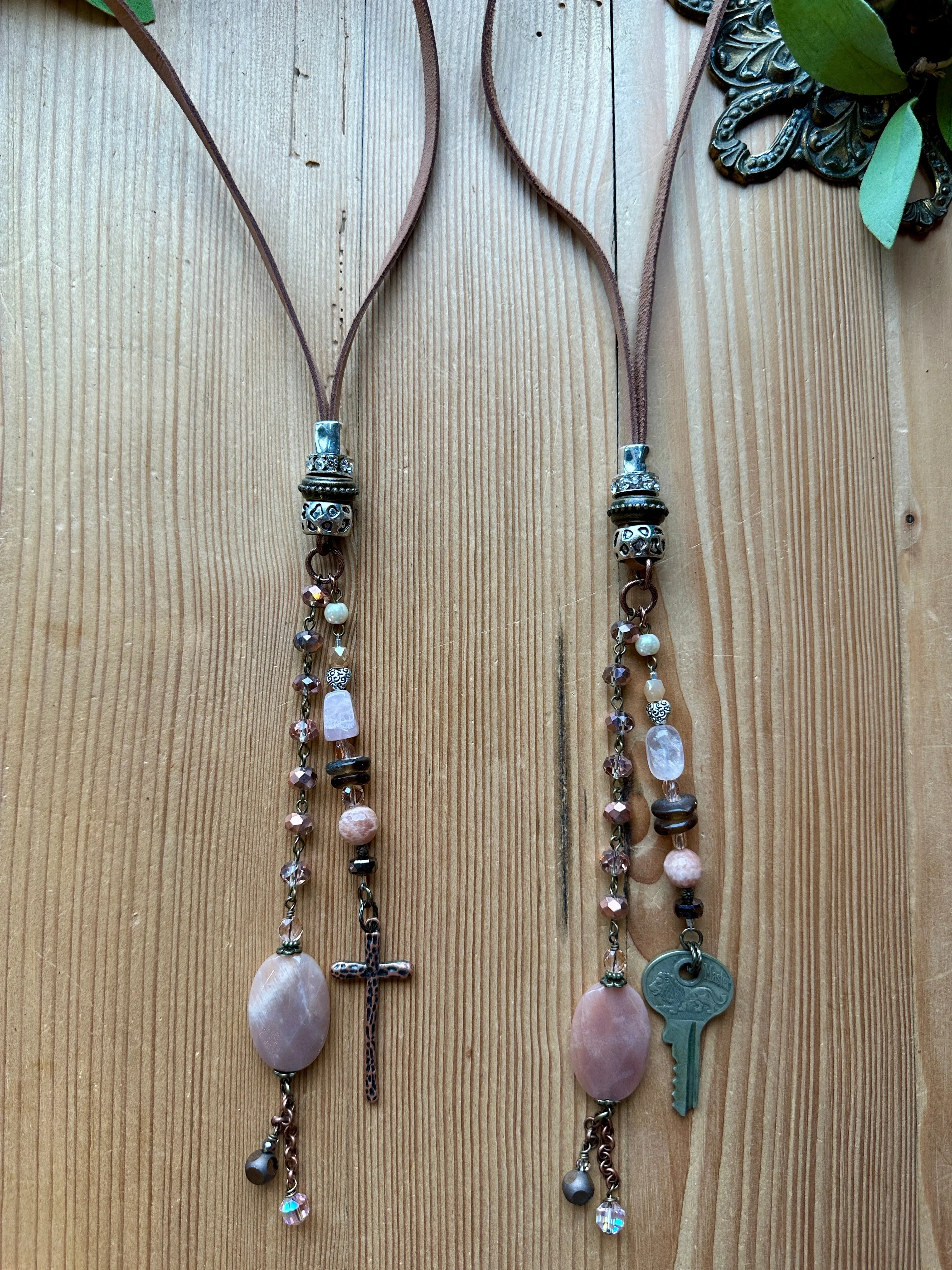 Pale Dogwood Long Necklace