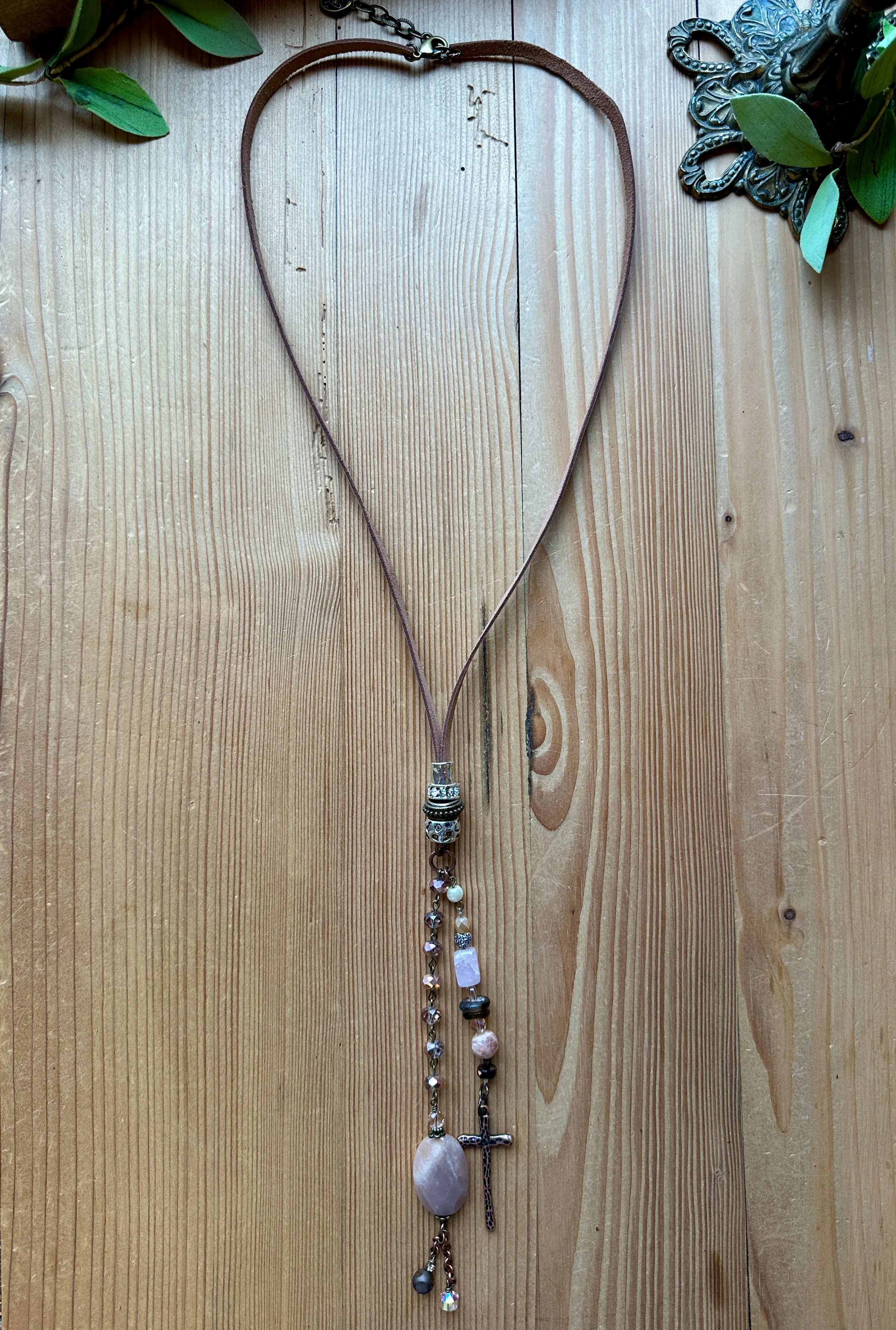 Pale Dogwood Long Necklace