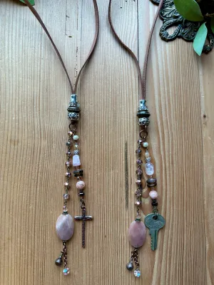 Pale Dogwood Long Necklace
