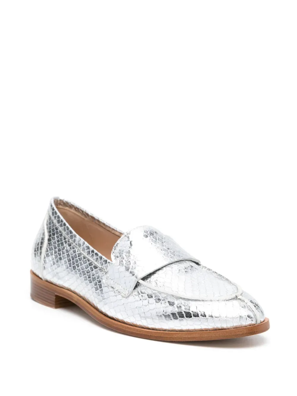 P.A.R.O.S.H. snake-effect loafers