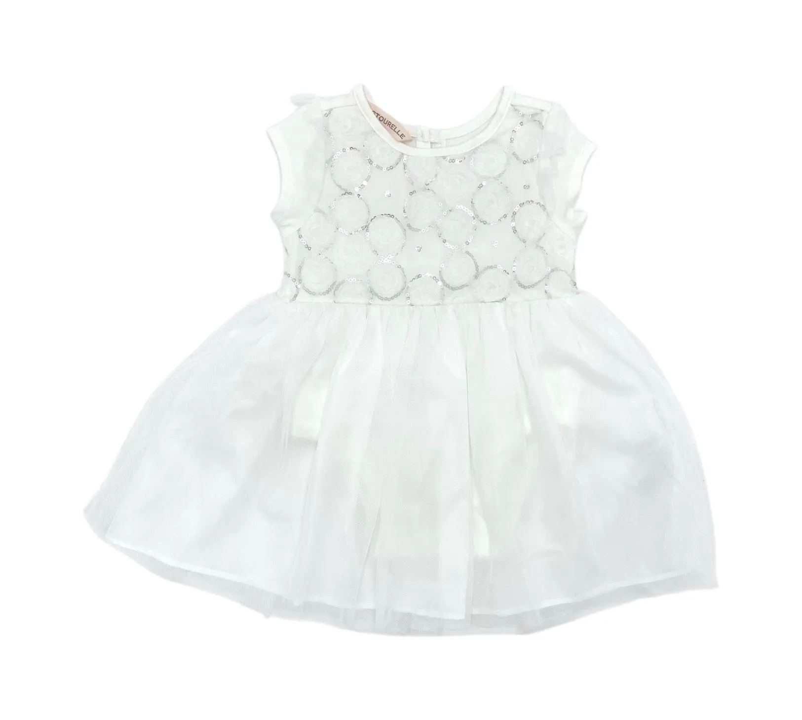 Pastourelle white dress - 18m