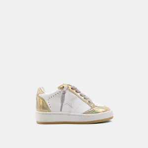 PAZ IRIDESCENT GOLD TODDLER SNEAKER