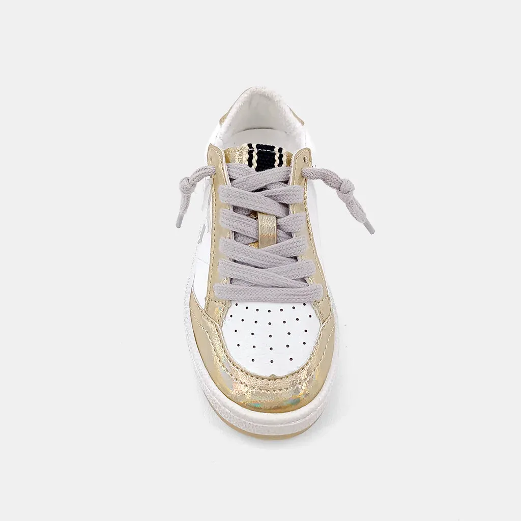 PAZ IRIDESCENT GOLD TODDLER SNEAKER