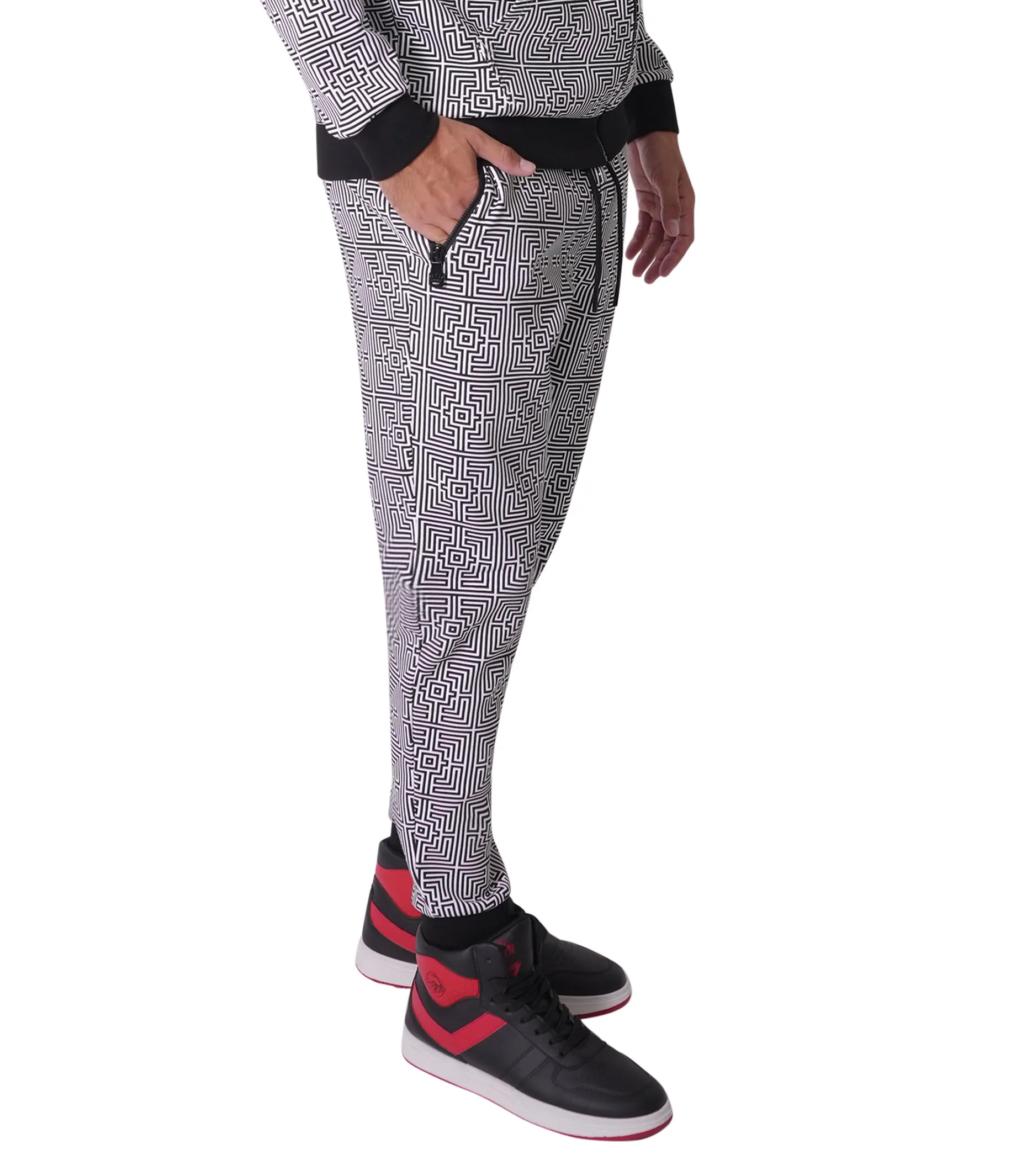 Perth Abstract Black Jogger