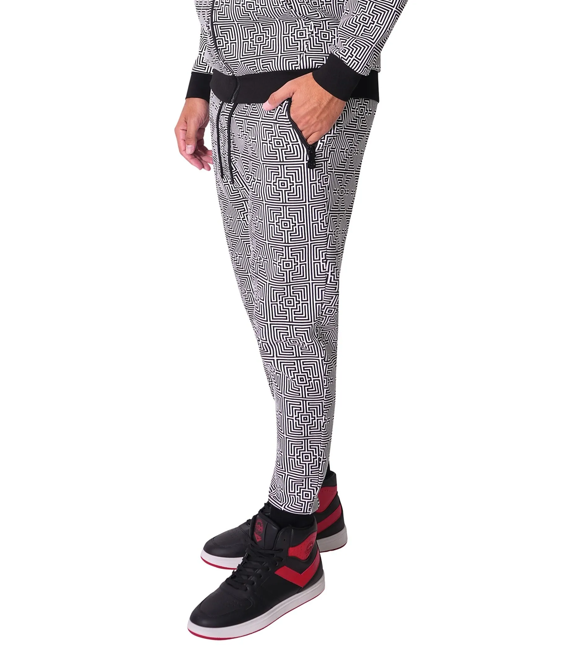Perth Abstract Black Jogger