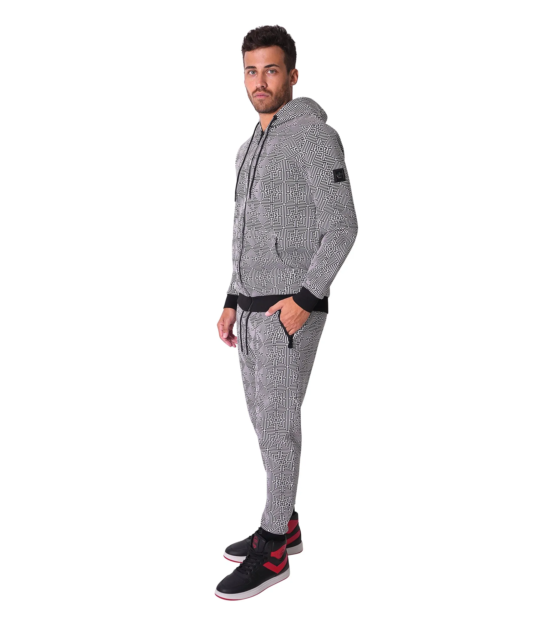 Perth Abstract Black Jogger