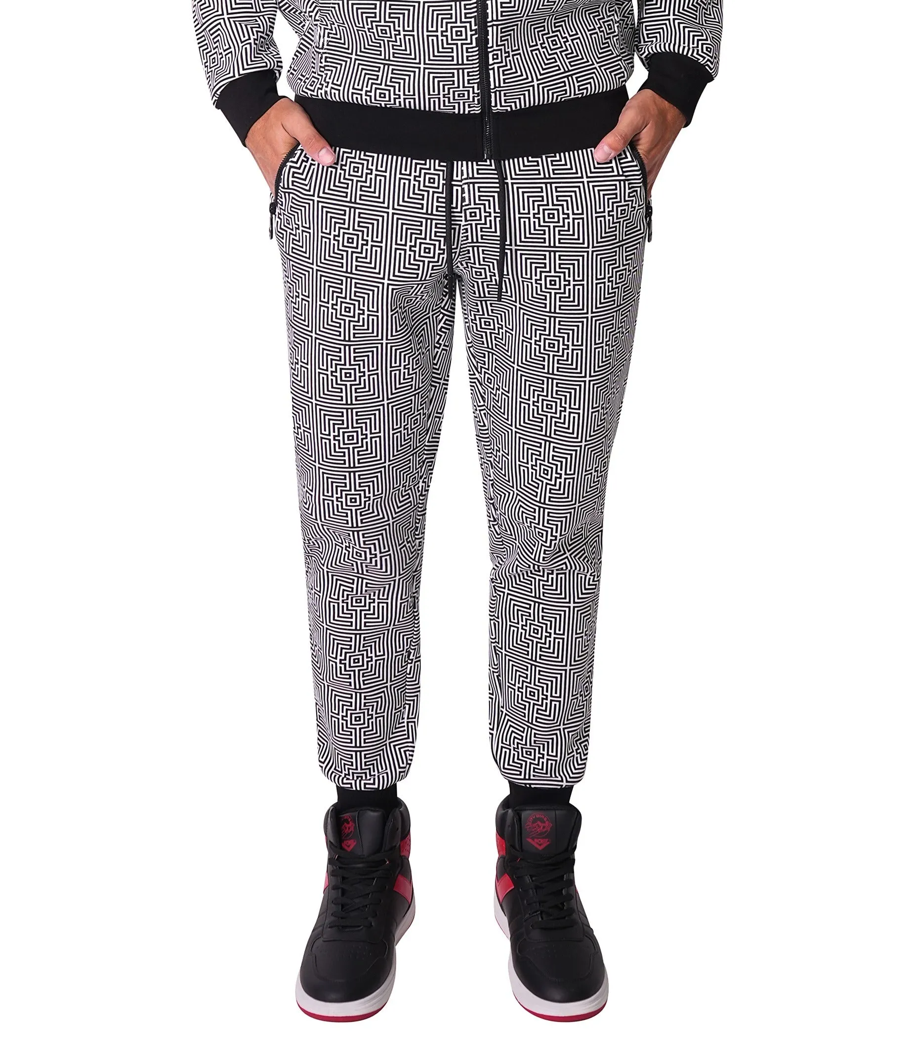 Perth Abstract Black Jogger