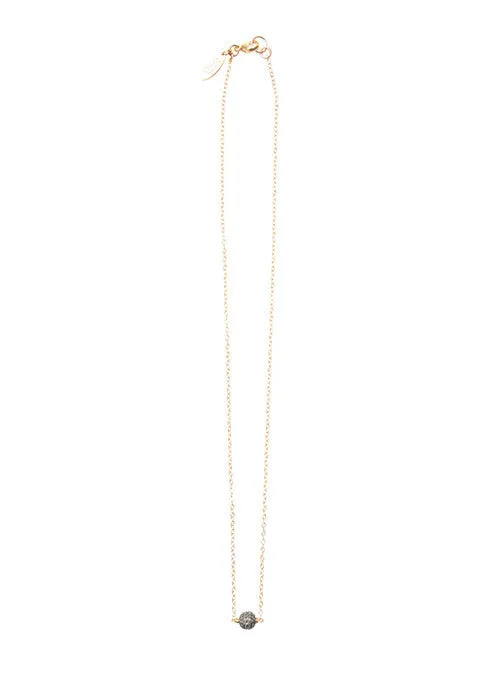 Petite Diamond Ball Necklace