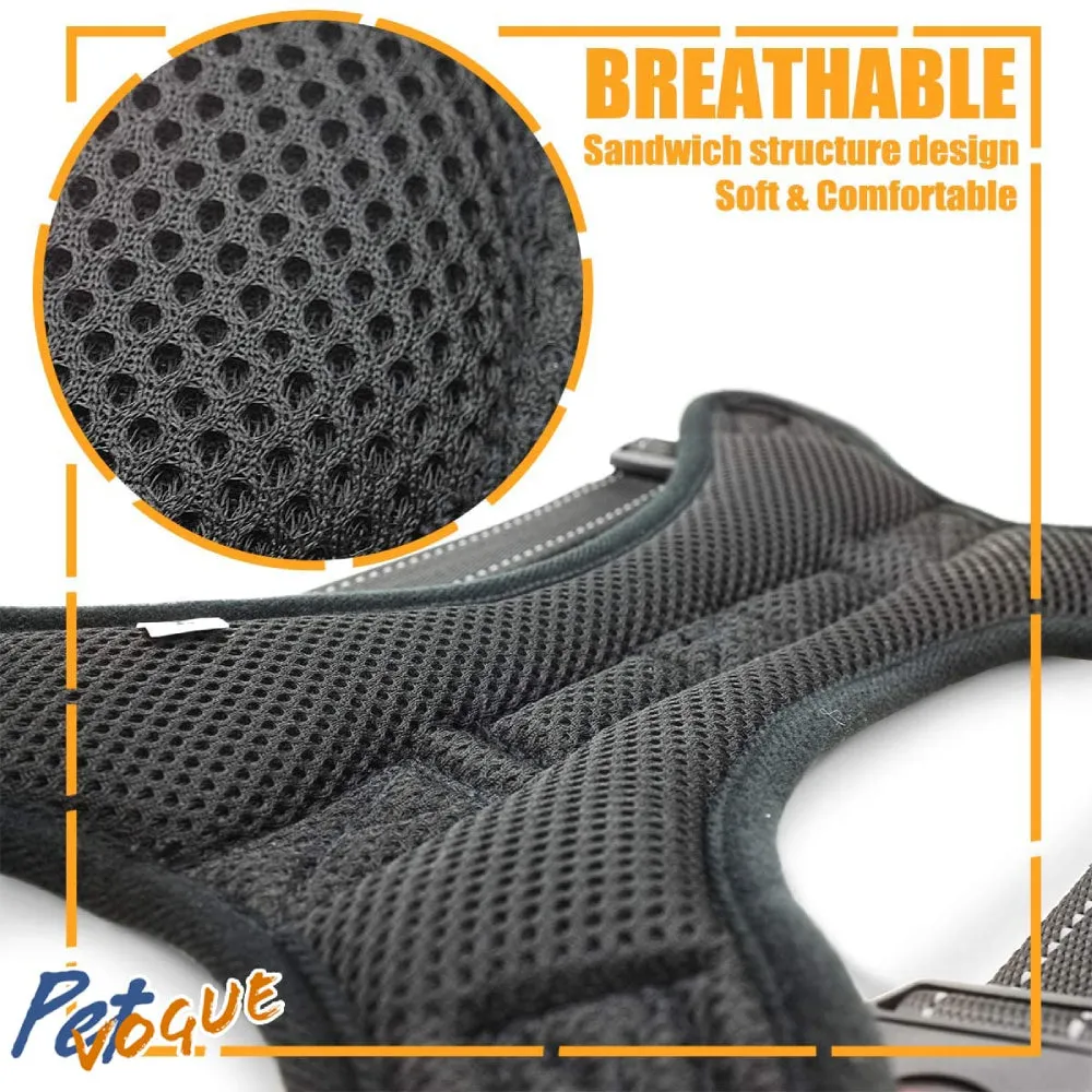 PetVogue, Comfort Step in Dog Harness Easy to Put on Small Dog Harness Choke Free Adjustable Pet Vest No Pull Outdoor Sport Vest Harness Reflective Soft Padded Vest