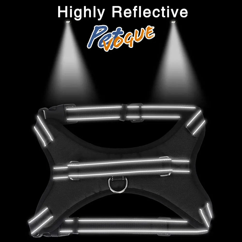 PetVogue, Comfort Step in Dog Harness Easy to Put on Small Dog Harness Choke Free Adjustable Pet Vest No Pull Outdoor Sport Vest Harness Reflective Soft Padded Vest