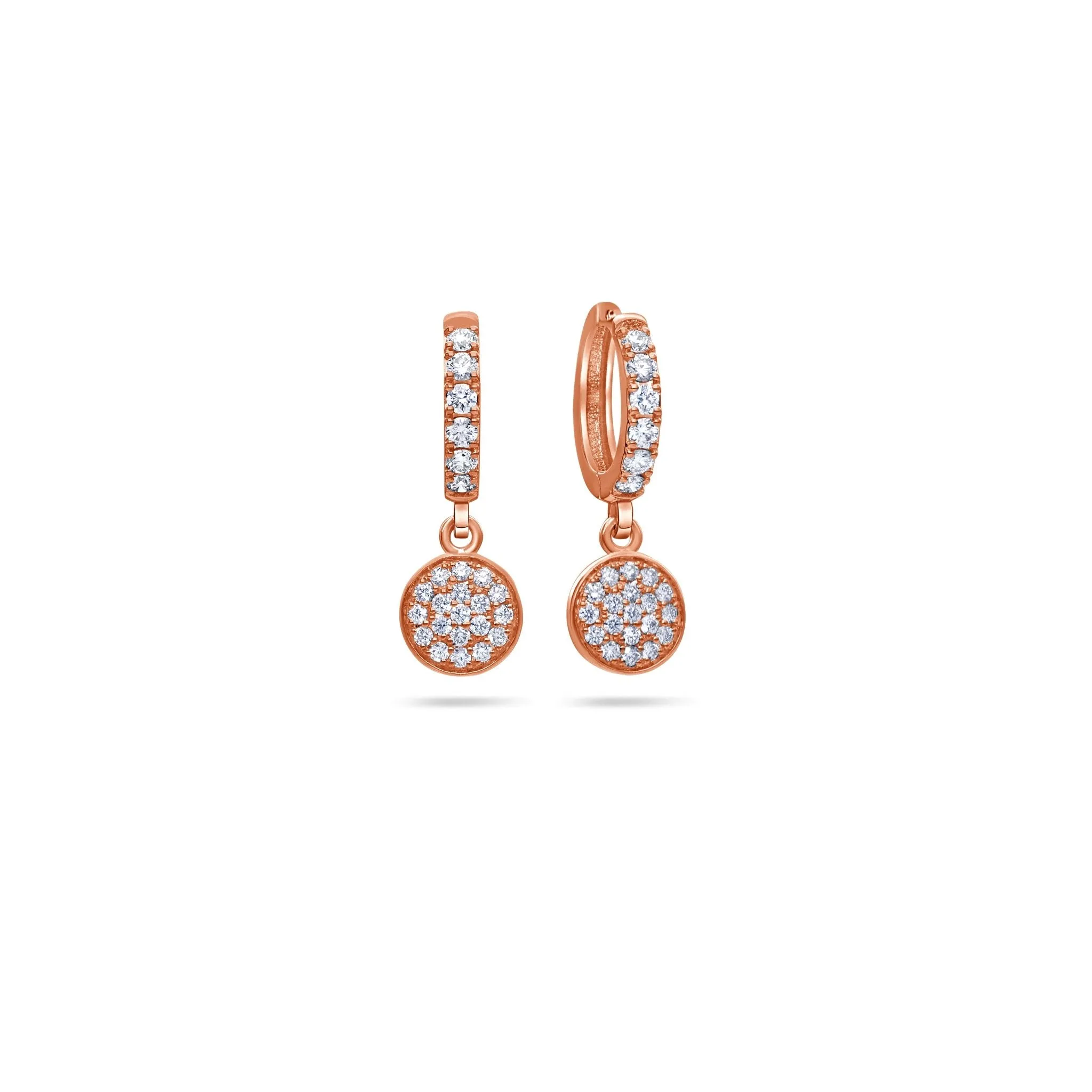 Pico Hanging Cluster Hoop Earrings