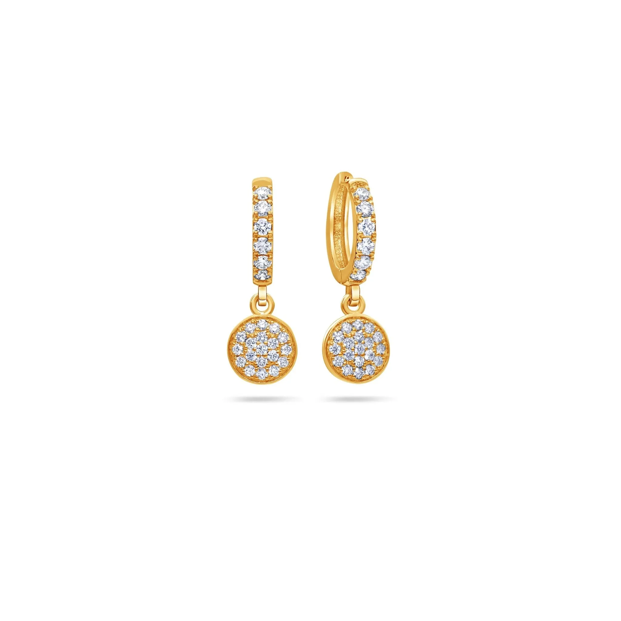Pico Hanging Cluster Hoop Earrings