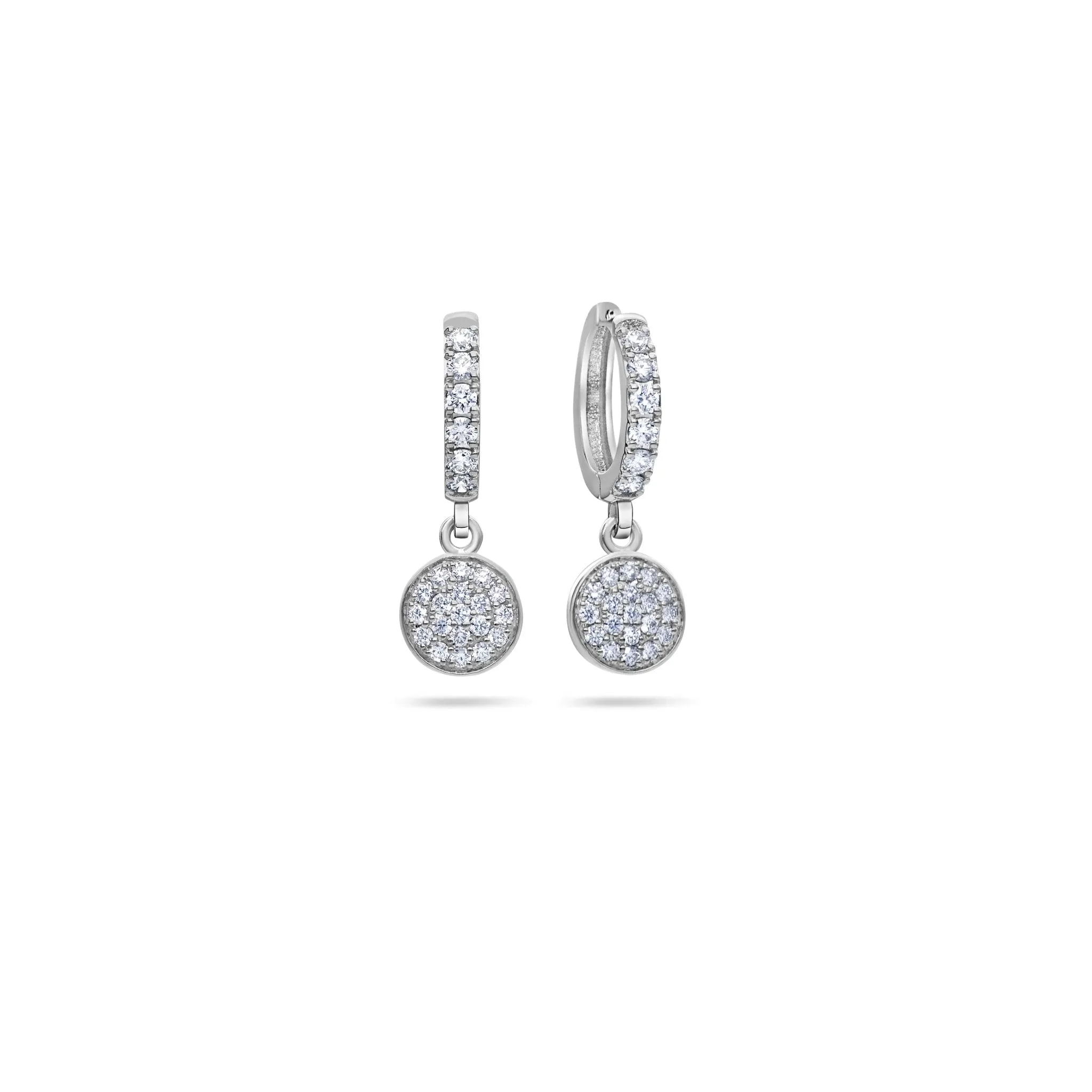 Pico Hanging Cluster Hoop Earrings