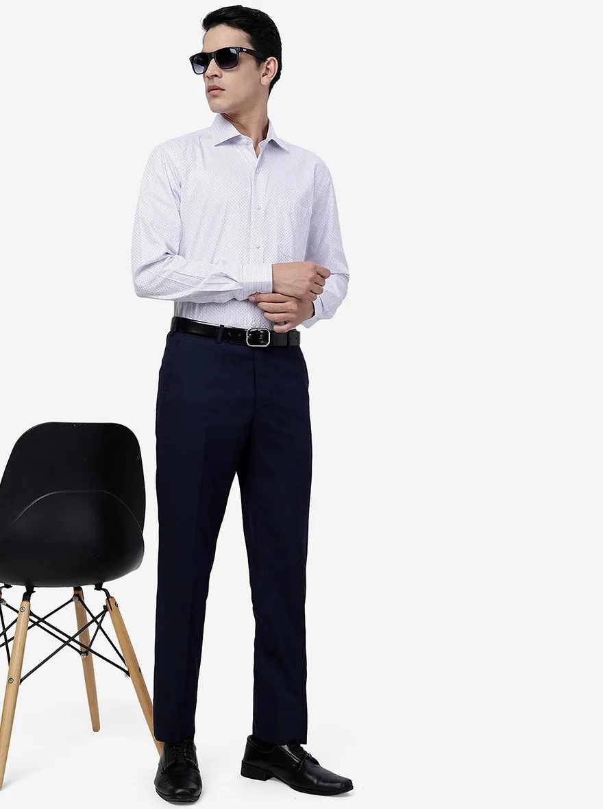 Pink Checked Slim Fit Formal Shirt | Metal