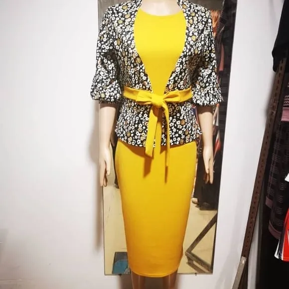 Plus Size Formal Offices Dress
