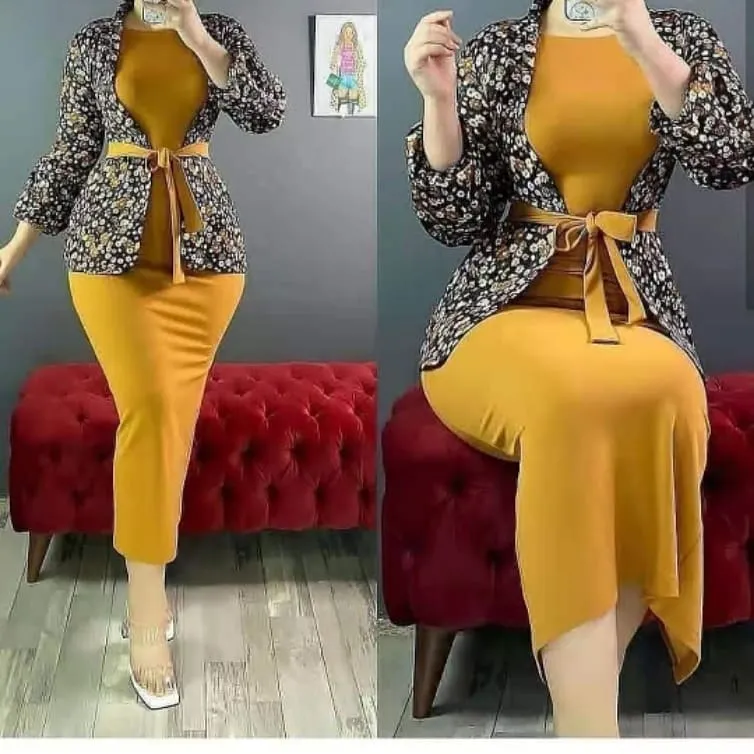 Plus Size Formal Offices Dress