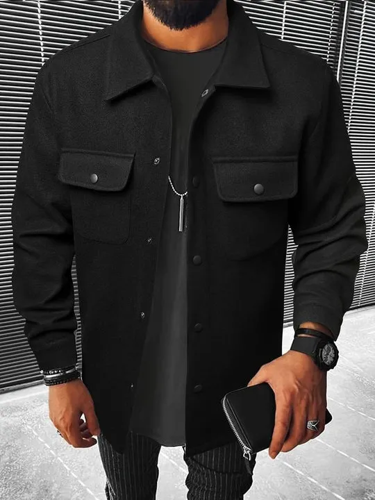 Pocket Button™ | Men's Long Sleeve Jacket | Lightweight Fabric, Stylish Pocket Design & Comfortable Fit
