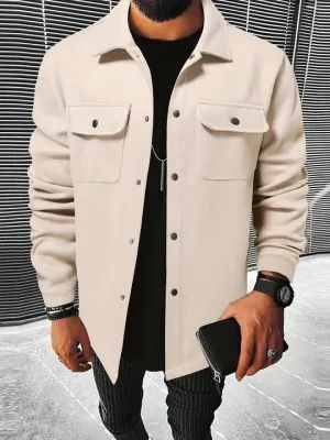 Pocket Button™ | Men's Long Sleeve Jacket | Lightweight Fabric, Stylish Pocket Design & Comfortable Fit