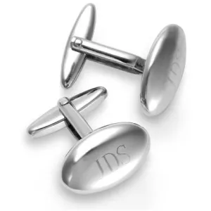 Polished Oval Cuff Link Set