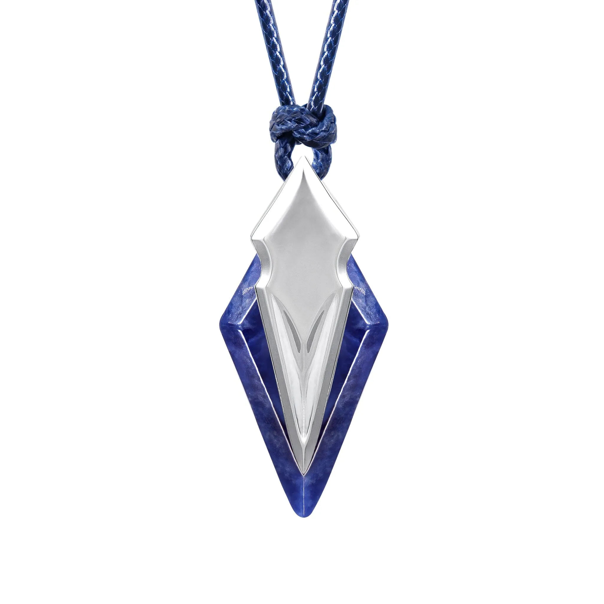 Poseidon Trident Sodalite Necklace
