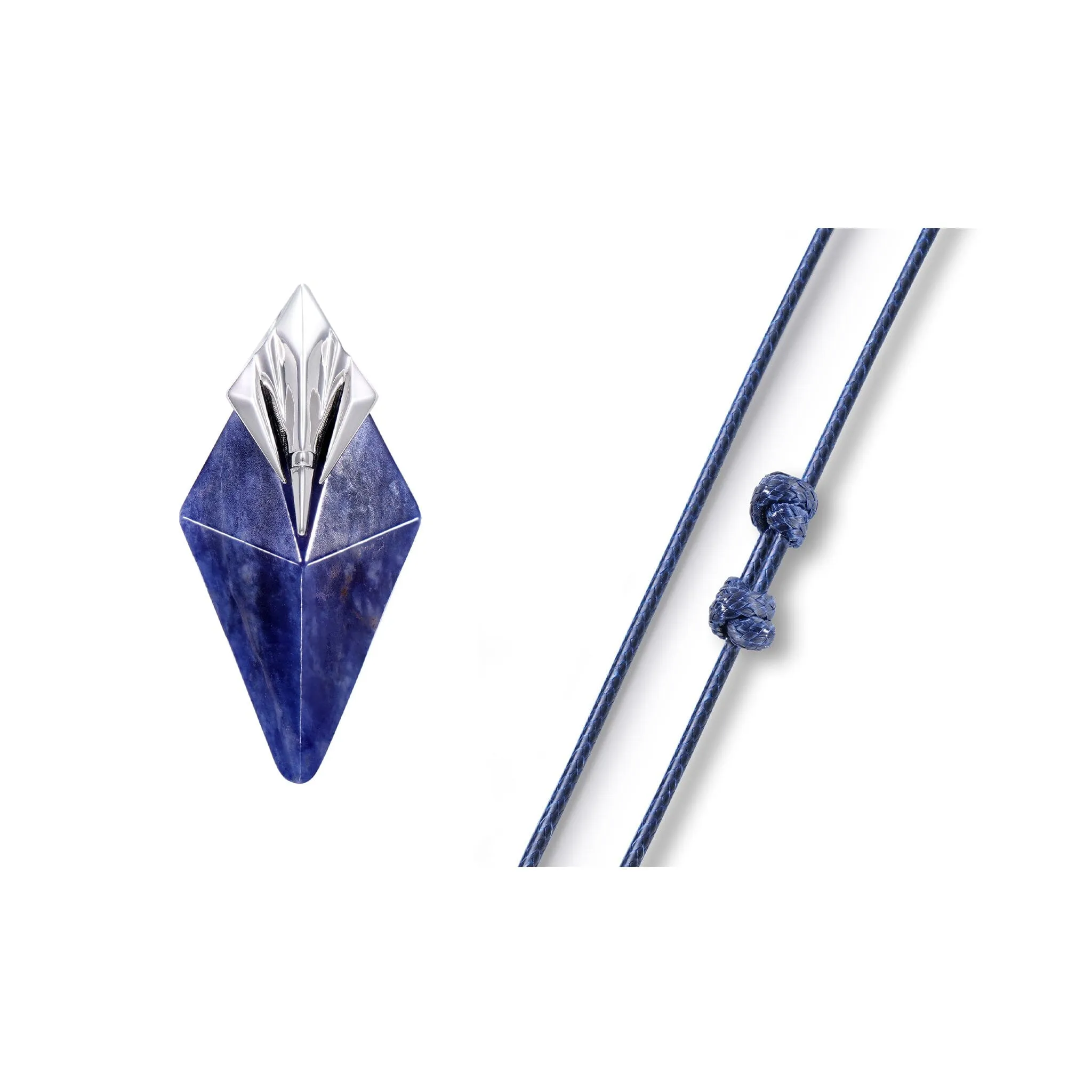 Poseidon Trident Sodalite Necklace