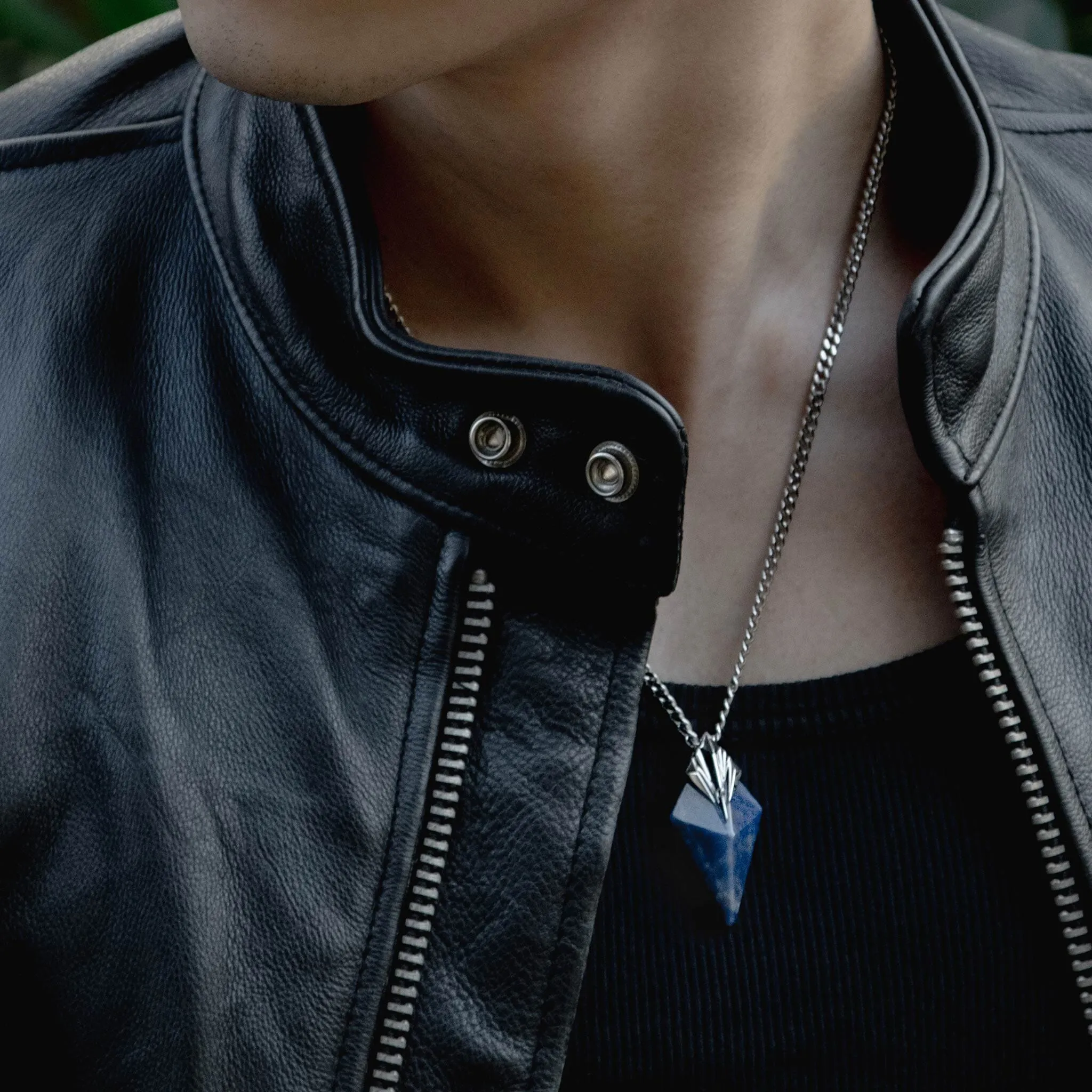 Poseidon Trident Sodalite Necklace